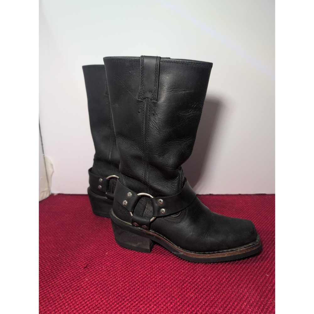 Harley Davidson Hustin Harness Women's Leather Riding Boots 85354 size 5